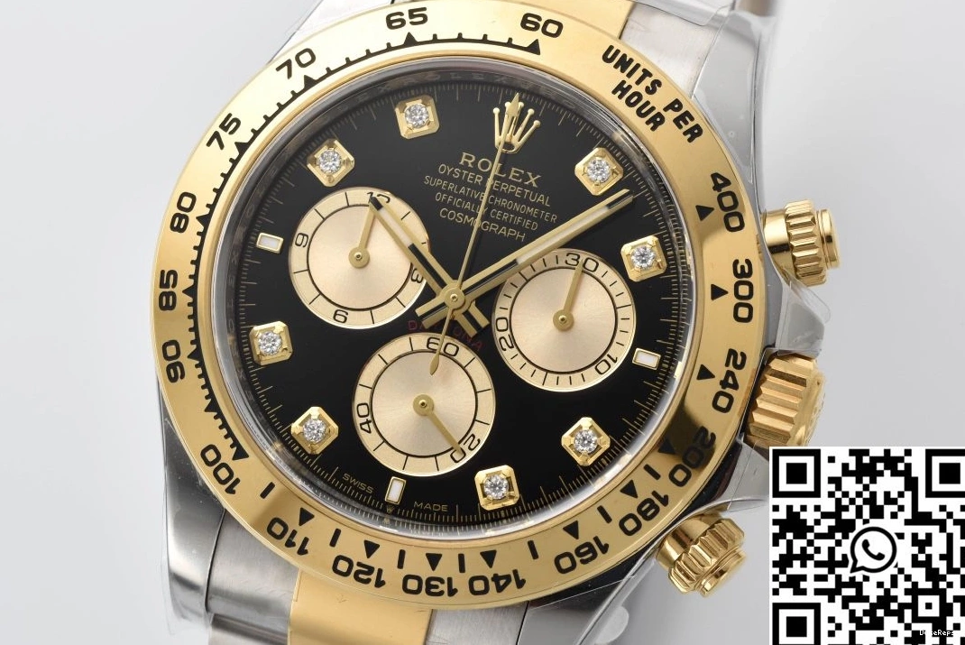 Daytona Factory Diamond Clean Rolex M126503 Hourmarker Cosmograph Bezel Gold 0923